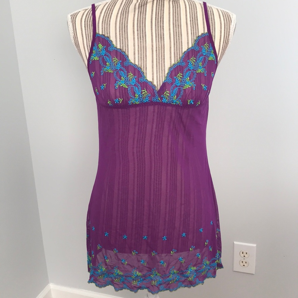 Fredrick’s of Hollywood purple nightie set size large